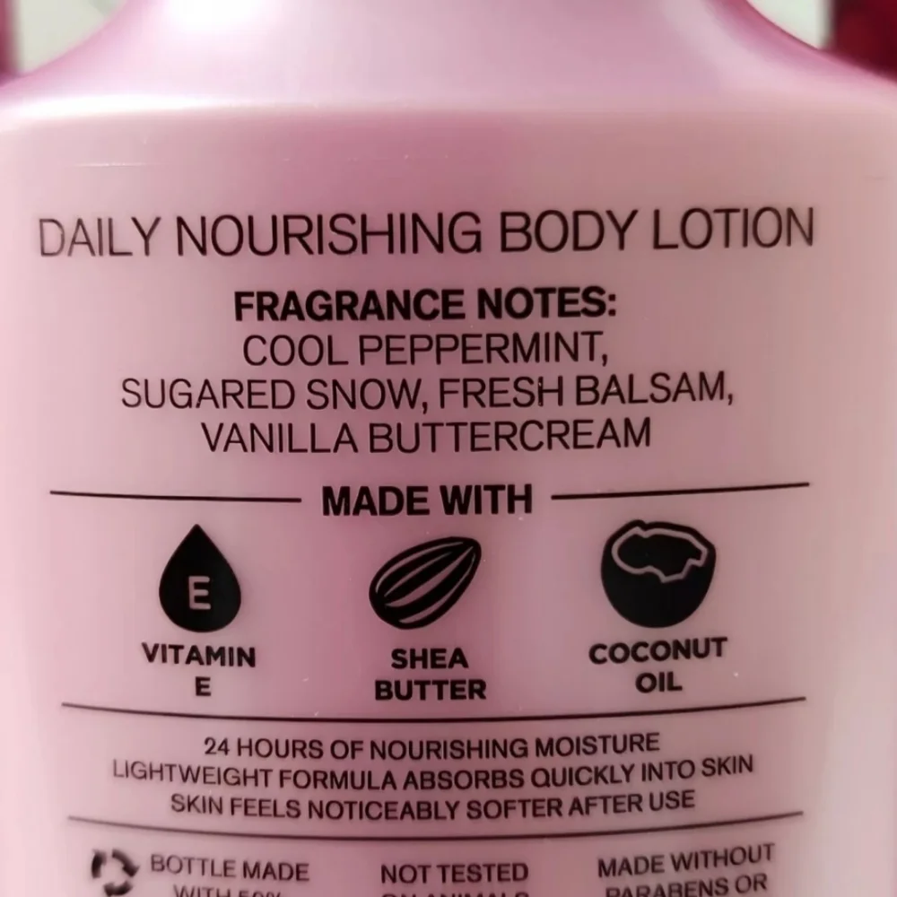 Bath & Body Works Twisted Peppermint 4pc Set Gel Lotion Cream Mist